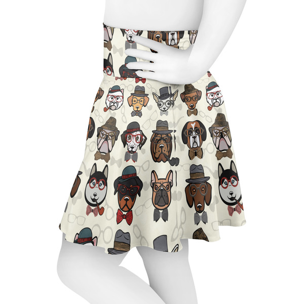 Hipster Dogs Skater Skirt - Side