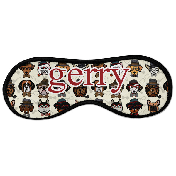 Custom Hipster Dogs Sleeping Eye Masks - Large (Personalized)