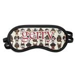 Hipster Dogs Sleeping Eye Mask - Small (Personalized)
