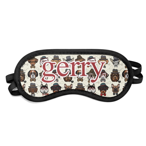 Custom Hipster Dogs Sleeping Eye Mask - Small (Personalized)