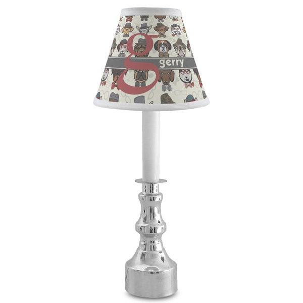 Hipster Dogs Small Chandelier Lamp - LIFESTYLE (on candle stick)