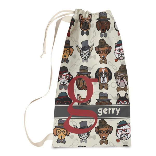 Custom Hipster Dogs Laundry Bags - Small (Personalized)