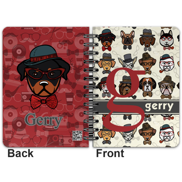 Hipster Dogs Spiral Journal 5 x 7 - Apvl