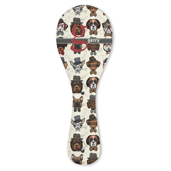 Custom Hipster Dogs Ceramic Spoon Rest (Personalized)