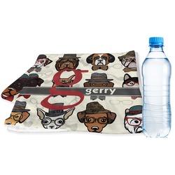 Hipster Dogs Sports & Fitness Towel (Personalized)