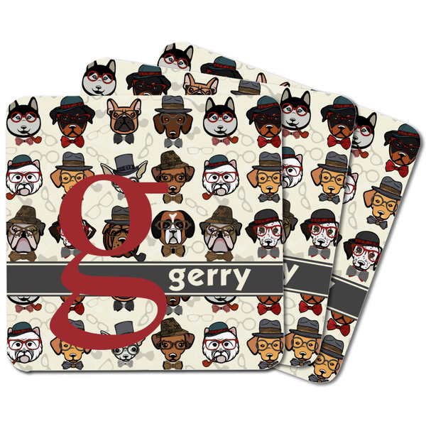 Hipster Dogs Square Fridge Magnet - MAIN