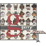 Hipster Dogs Square Table Top - 30" (Personalized)