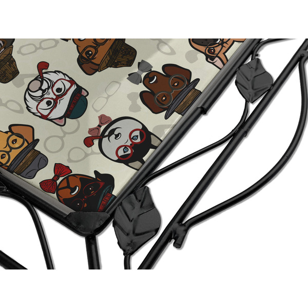 Hipster Dogs Square Trivet - Detail