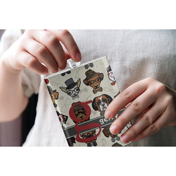 Hipster Dogs Stainless Steel Flask - LIFESTYLE 1