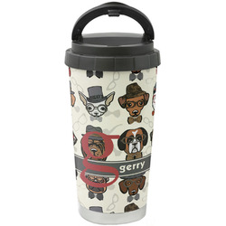 Hipster Dogs Stainless Steel Coffee Tumbler (Personalized)