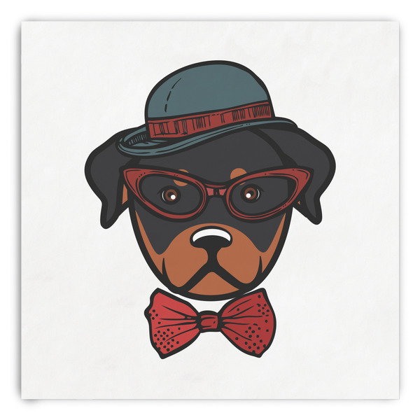 Custom Hipster Dogs Paper Dinner Napkins