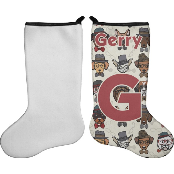 Hipster Dogs Stocking - Single-Sided - Approval