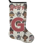 Hipster Dogs Holiday Stocking - Single-Sided - Neoprene (Personalized)