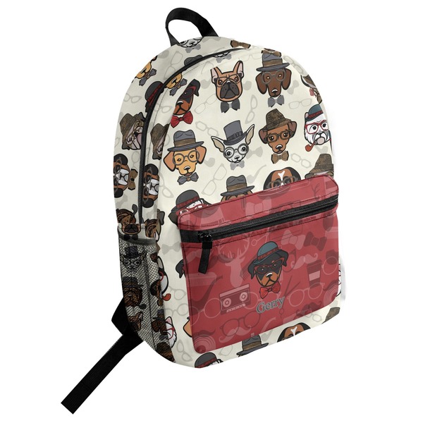 Custom Hipster Dogs Student Backpack (Personalized)