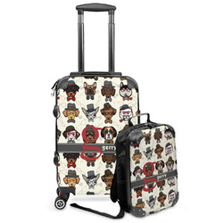 Hipster Dogs Kids 2-Piece Luggage Set - Suitcase & Backpack (Personalized)