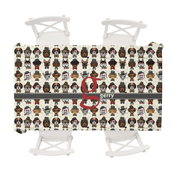 Custom Hipster Dogs Tablecloth - 58"x102" (Personalized)
