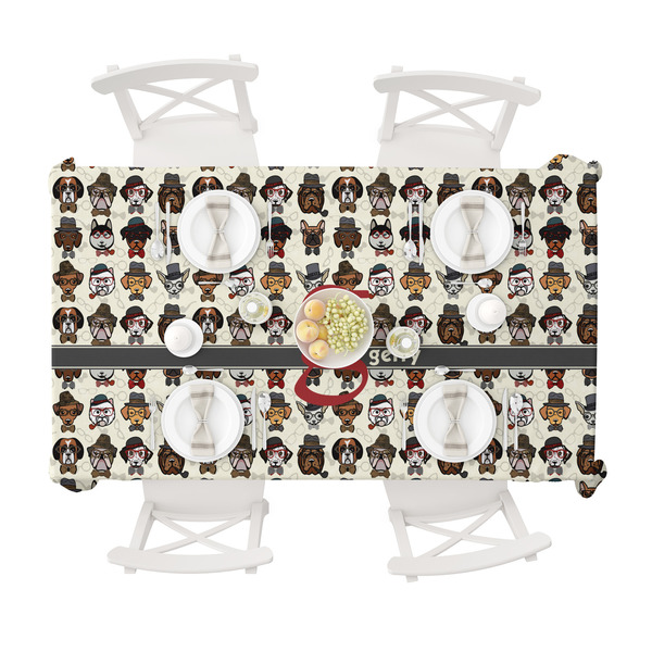 Hipster Dogs Tablecloths (58"x102") - TOP VIEW