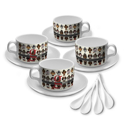Hipster Dogs Tea Cup - Set of 4 (Personalized)