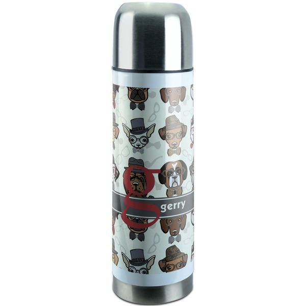 Custom Hipster Dogs Stainless Steel Thermos (Personalized)
