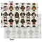 Hipster Dogs Tissue Paper - Heavyweight - Small - Front & Back