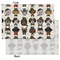 Hipster Dogs Tissue Paper - Lightweight - Small - Front & Back