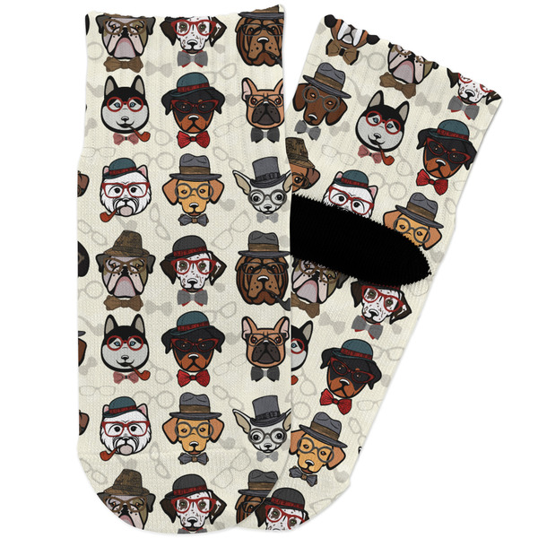 Custom Hipster Dogs Toddler Ankle Socks