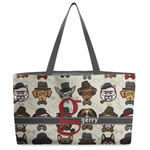 Hipster Dogs Beach Totes Bag - w/ Black Handles (Personalized)