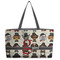 Hipster Dogs Tote w/Black Handles - Front View