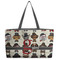 Hipster Dogs Beach Totes Bag - w/ Black Handles (Personalized)