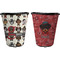 Hipster Dogs Trash Can Black - Front and Back - Apvl