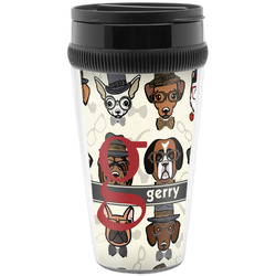 Hipster Dogs Acrylic Travel Mug without Handle (Personalized)