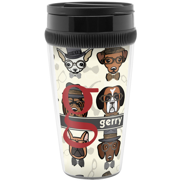 Custom Hipster Dogs Acrylic Travel Mug without Handle (Personalized)