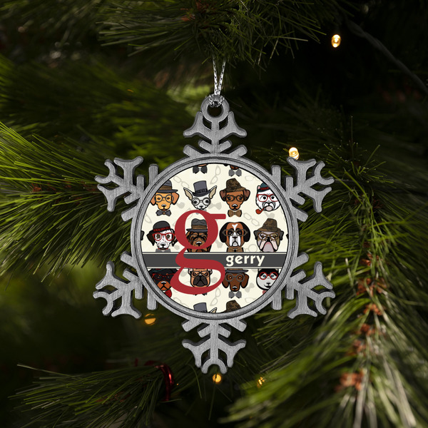 Hipster Dogs Vintage Snowflake - (LIFESTYLE)