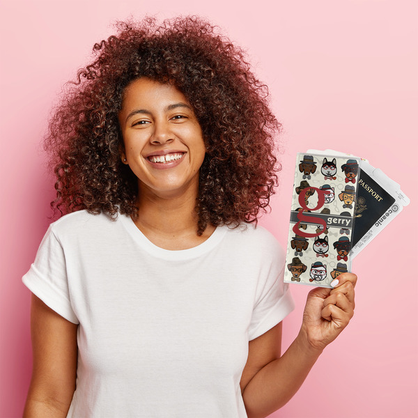 Hipster Dogs Vinyl Document Holder - LIFESTYLE