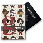 Hipster Dogs Vinyl Passport Holder (Personalized)