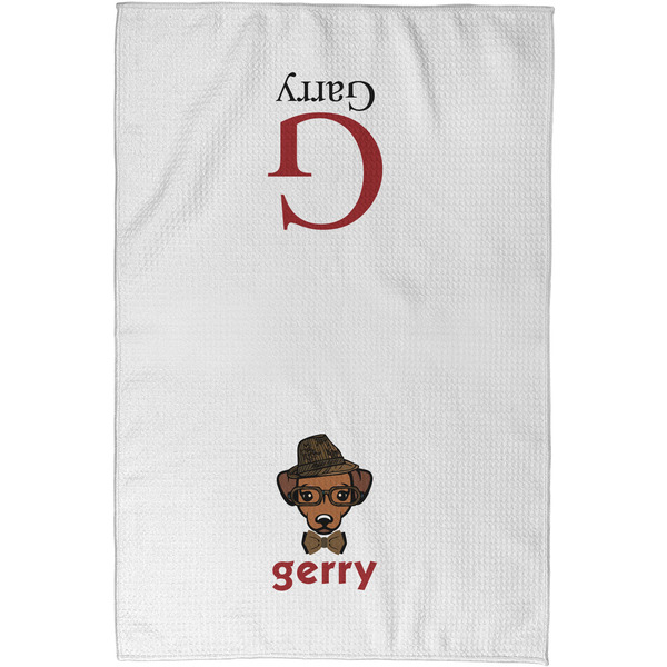 Hipster Dogs Waffle Towel - Partial Print - Approval Image