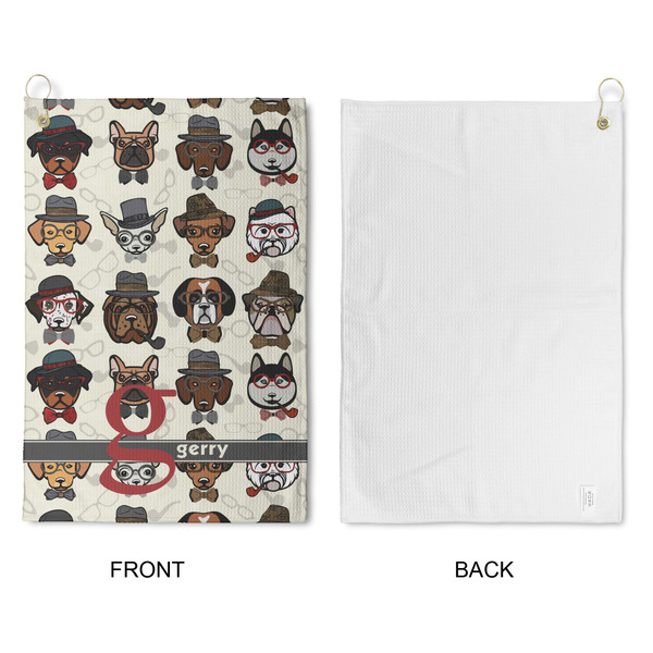 Hipster Dogs Waffle Weave Golf Towel - Approval