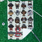 Hipster Dogs Waffle Weave Golf Towel - In Context
