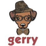 Hipster Dogs Graphic Decal - Medium (Personalized)