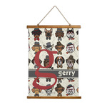 Hipster Dogs Wall Hanging Tapestry - Tall (Personalized)