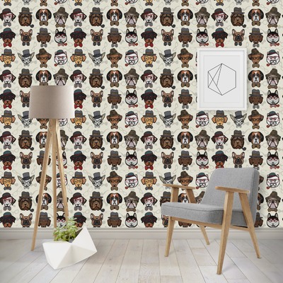 Hipster Dogs Wallpaper & Surface Covering