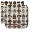 Hipster Dogs Facecloth / Wash Cloth (Personalized)