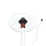 Hipster Dogs Oval Plastic Stir Sticks