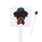 Hipster Dogs Square Plastic Stir Sticks