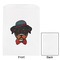 Hipster Dogs White Treat Bag - Front & Back View
