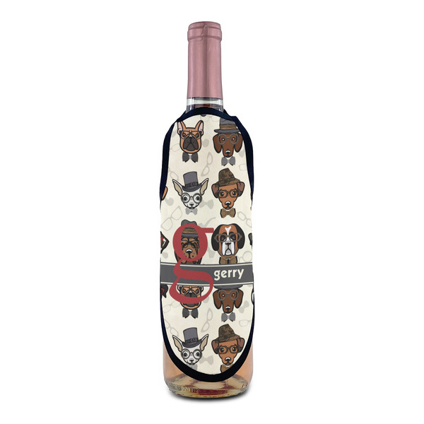 Hipster Dogs Wine Bottle Apron - IN CONTEXT