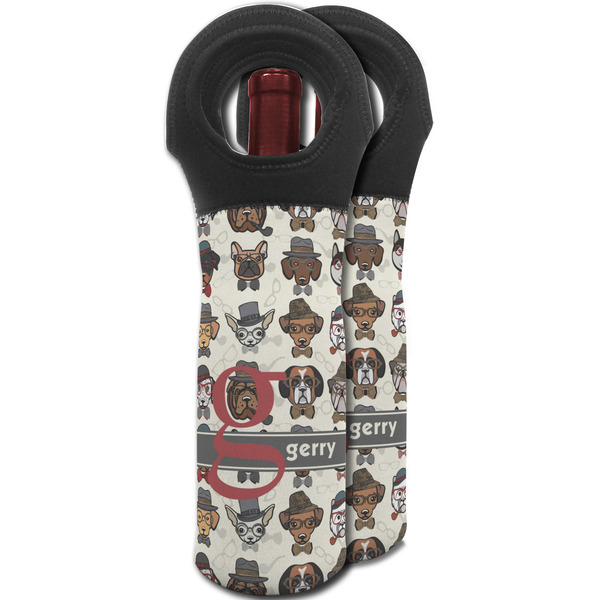 Hipster Dogs Wine Tote Bag - MAIN