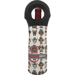 Hipster Dogs Wine Tote Bag (Personalized)