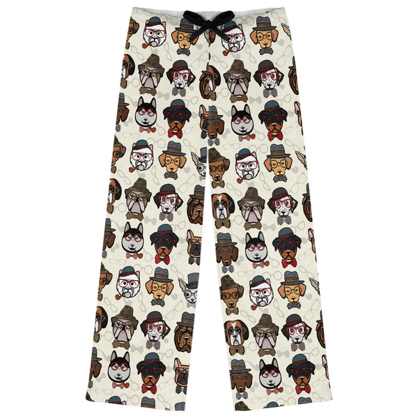 Custom Hipster Dogs Womens Pajama Pants