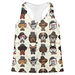 Hipster Dogs Womens Racerback Tank Top - X Large